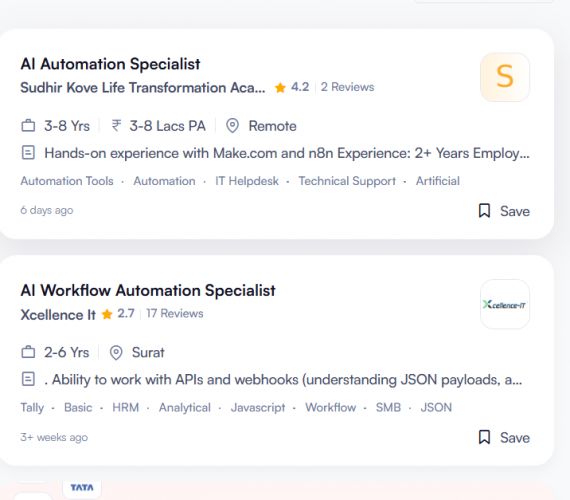 AI WhatsApp Automation internship jobs in Ajman