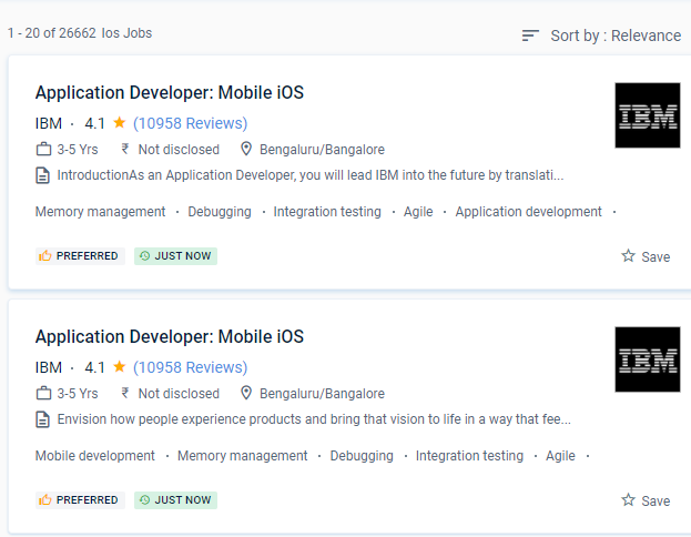 iOS internship jobs in Uae