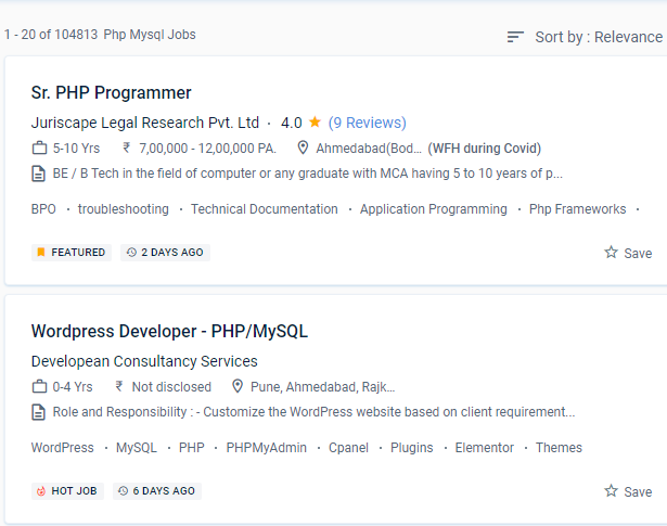 Php/MySQL internship jobs in Al Ain