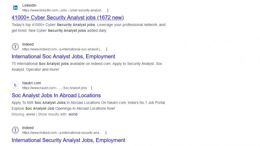 SOC Analyst internship jobs in Sharjah