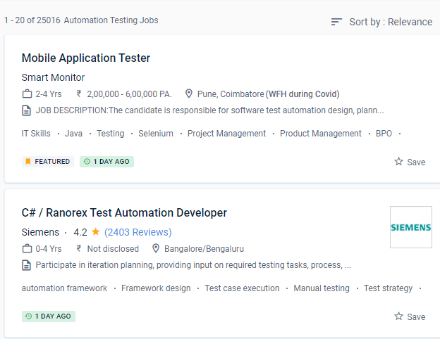 Software Testing (Automation) internship jobs in Uae