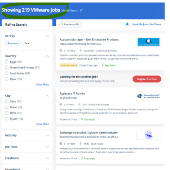 Vmware internship jobs in Dubai